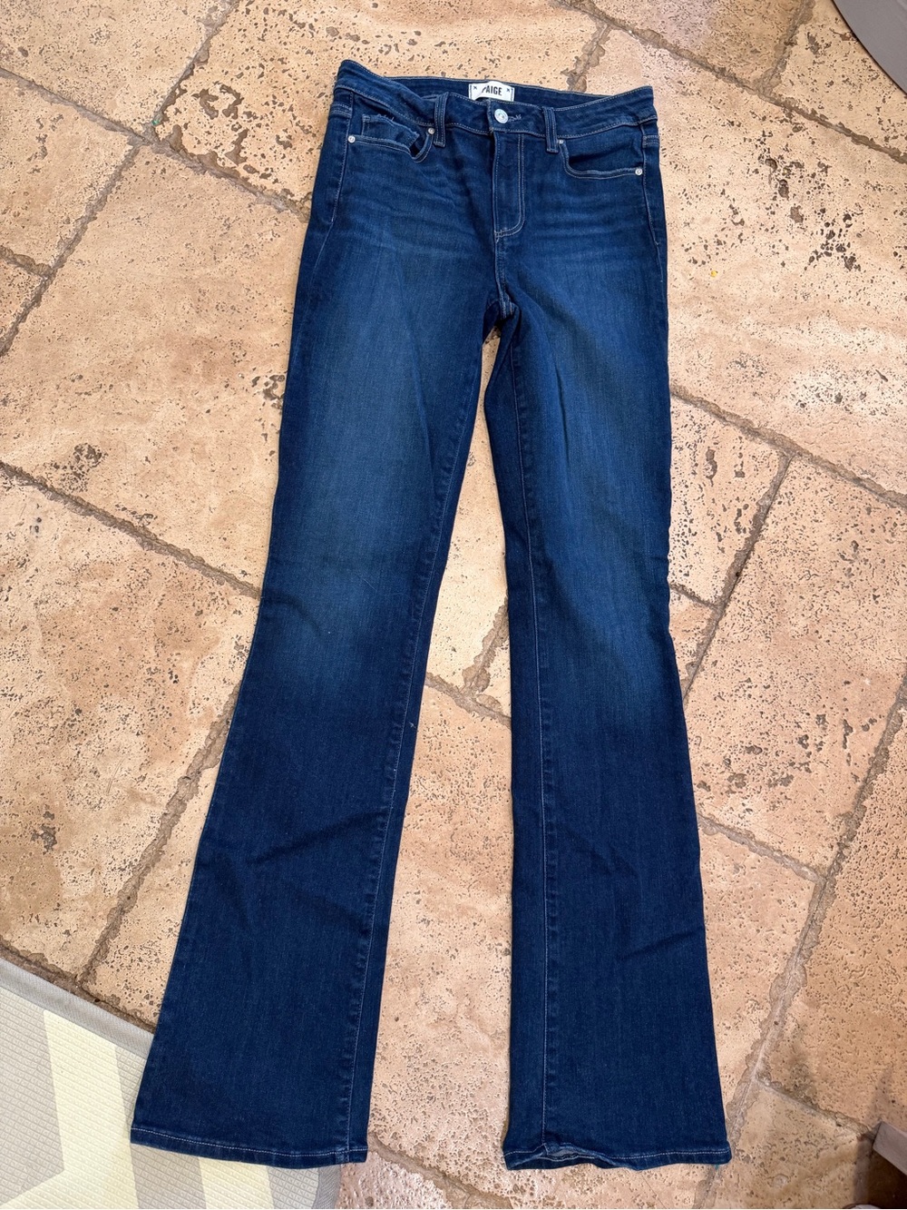Paige Dark Blue Flared Women's Jeans